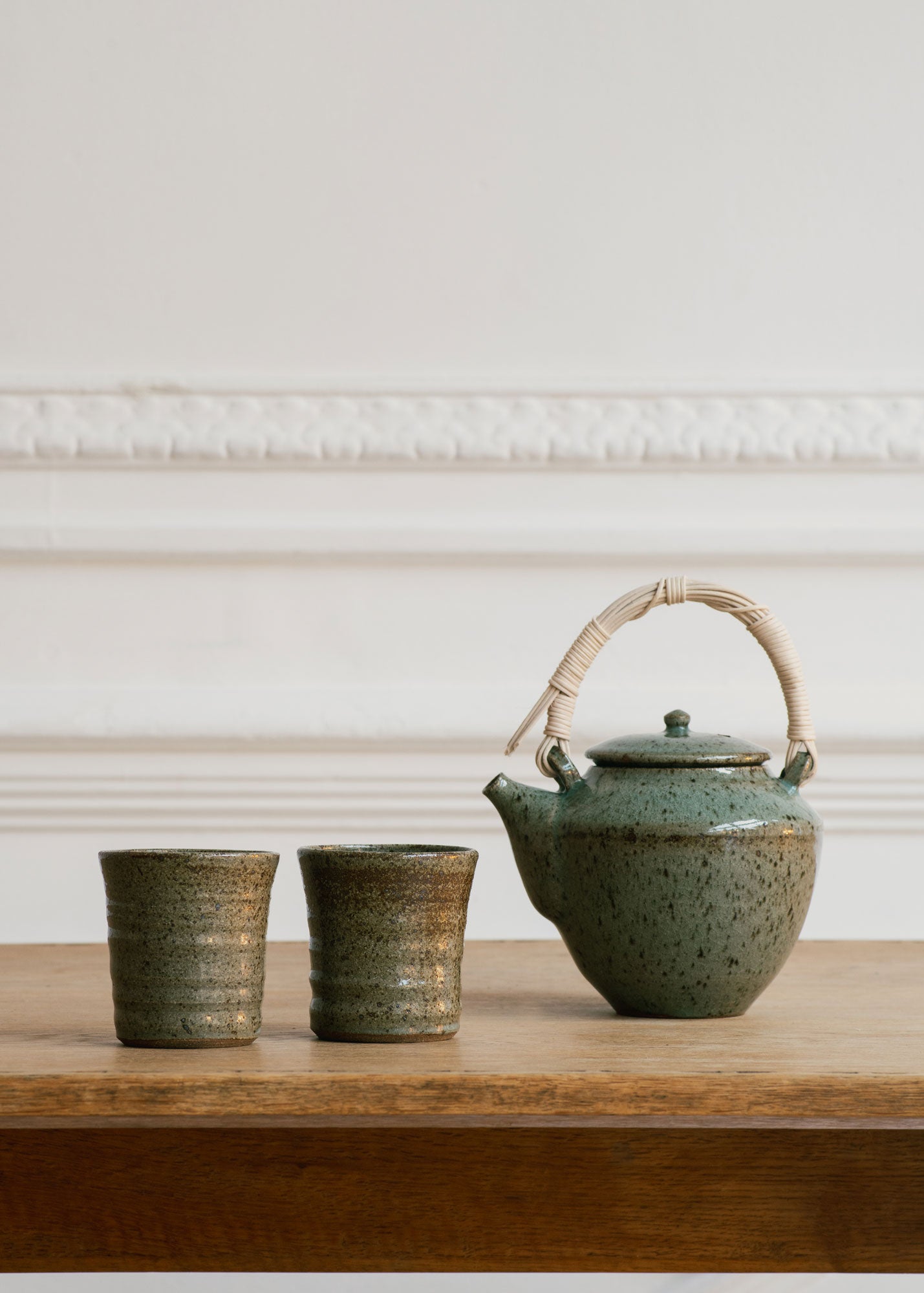 Celadon Teapot, Tall