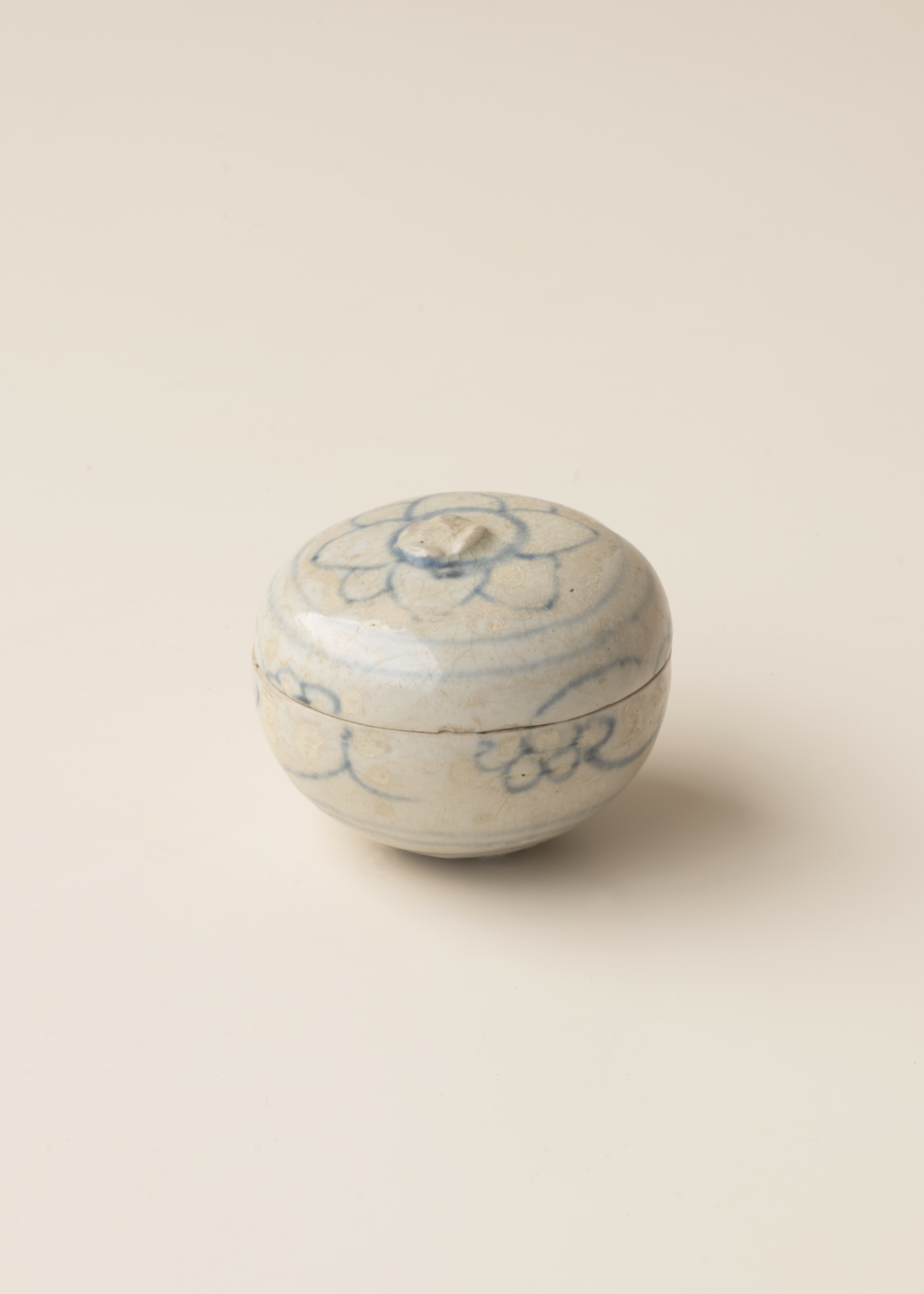 Blue and White Ceramic Cosmetic Box