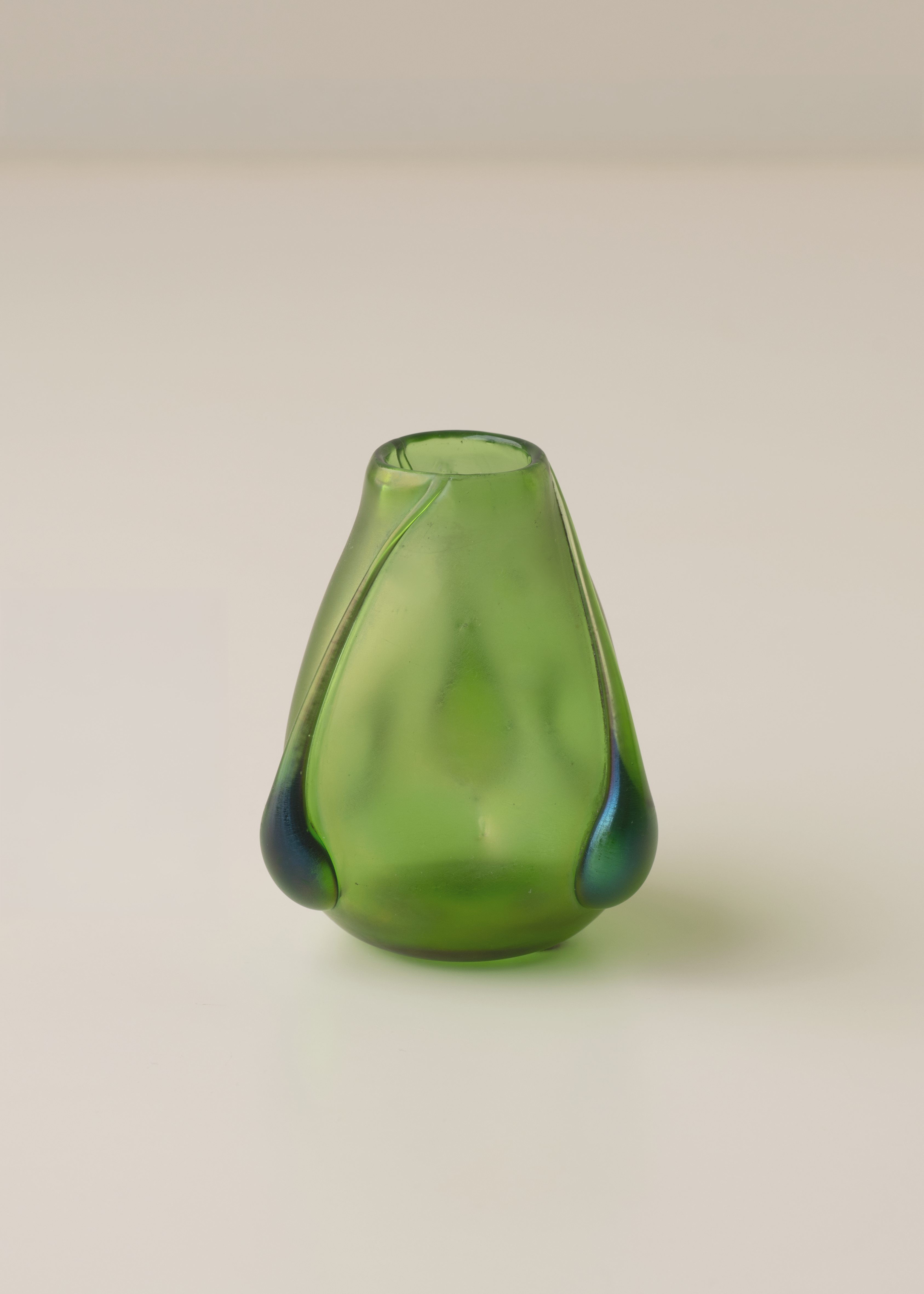 Small Glass Green Vase by Johann Loetz Witwe