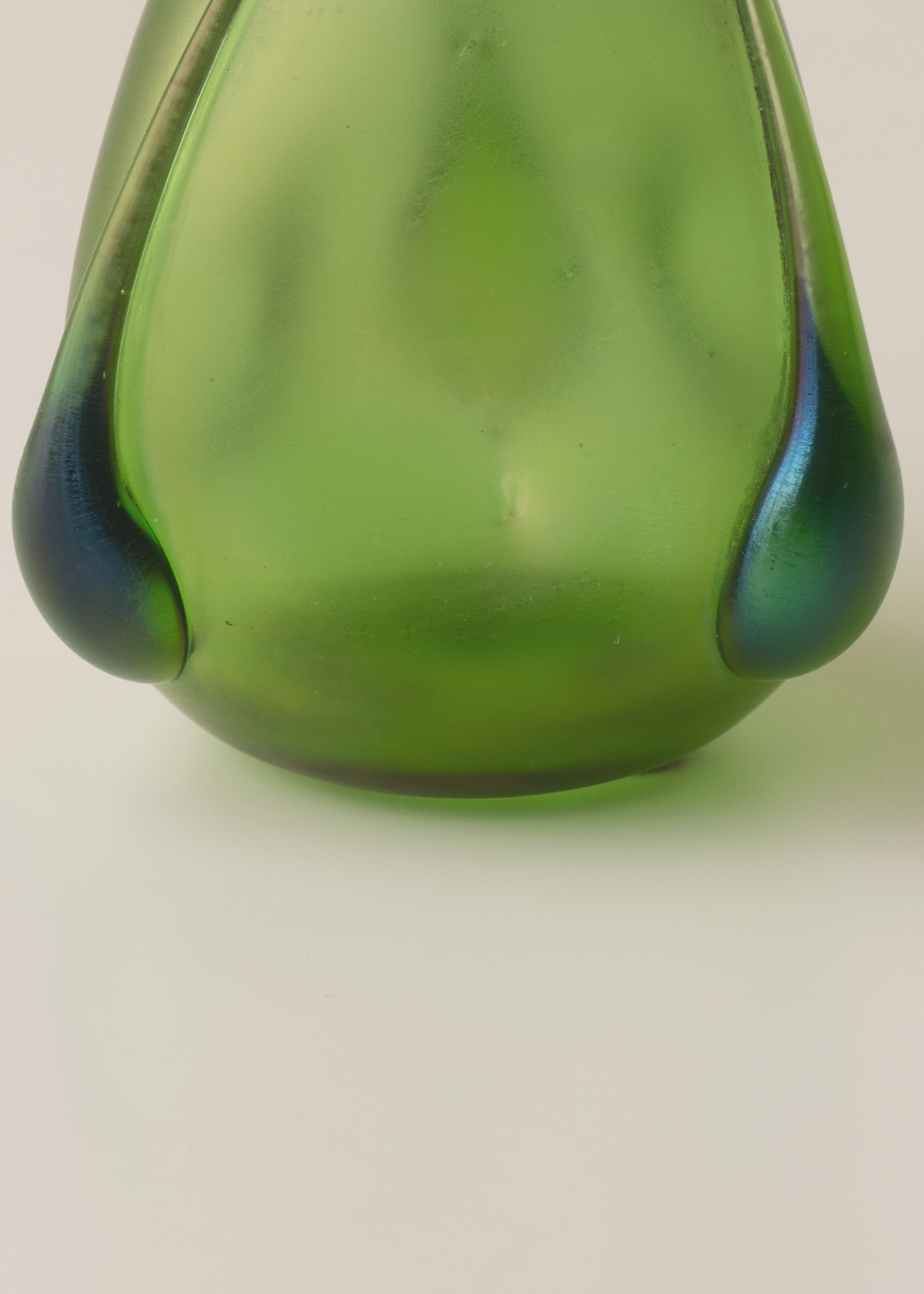 Small Glass Green Vase by Johann Loetz Witwe