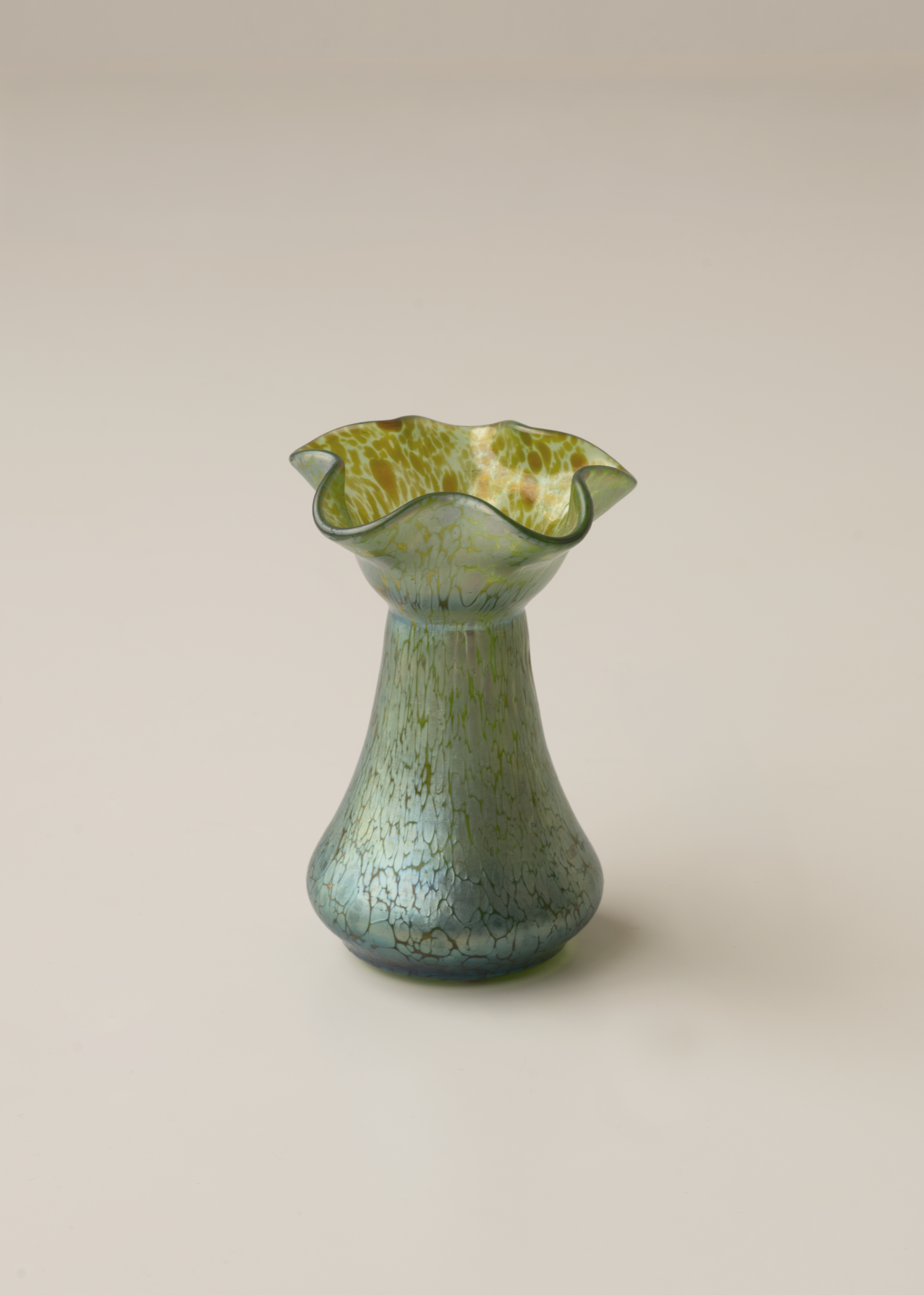 Small Glass Turquoise Vase by Johann Loetz Witwe