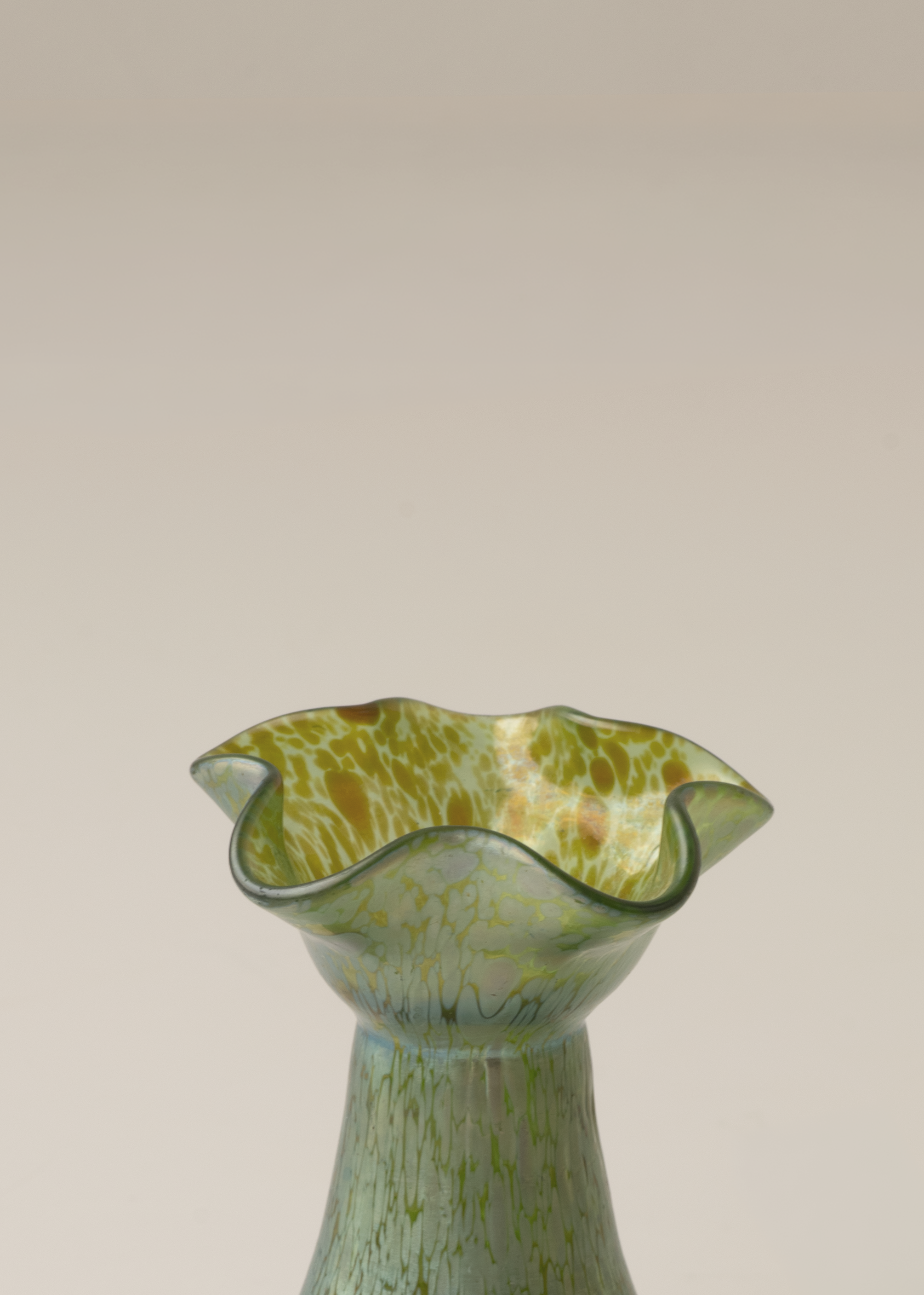 Small Glass Turquoise Vase by Johann Loetz Witwe