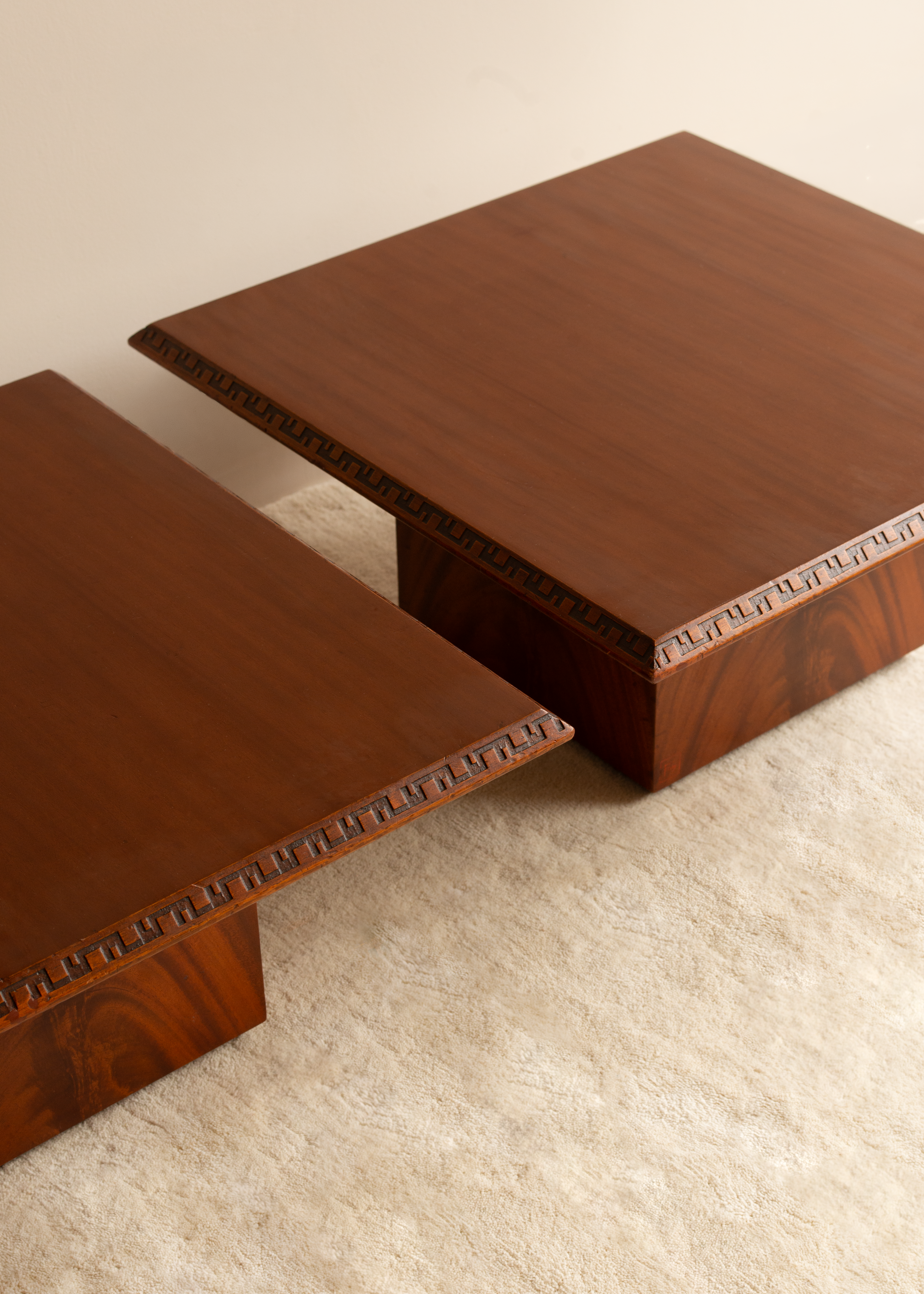 Pair of Side Tables by Frank LLoyd Wright