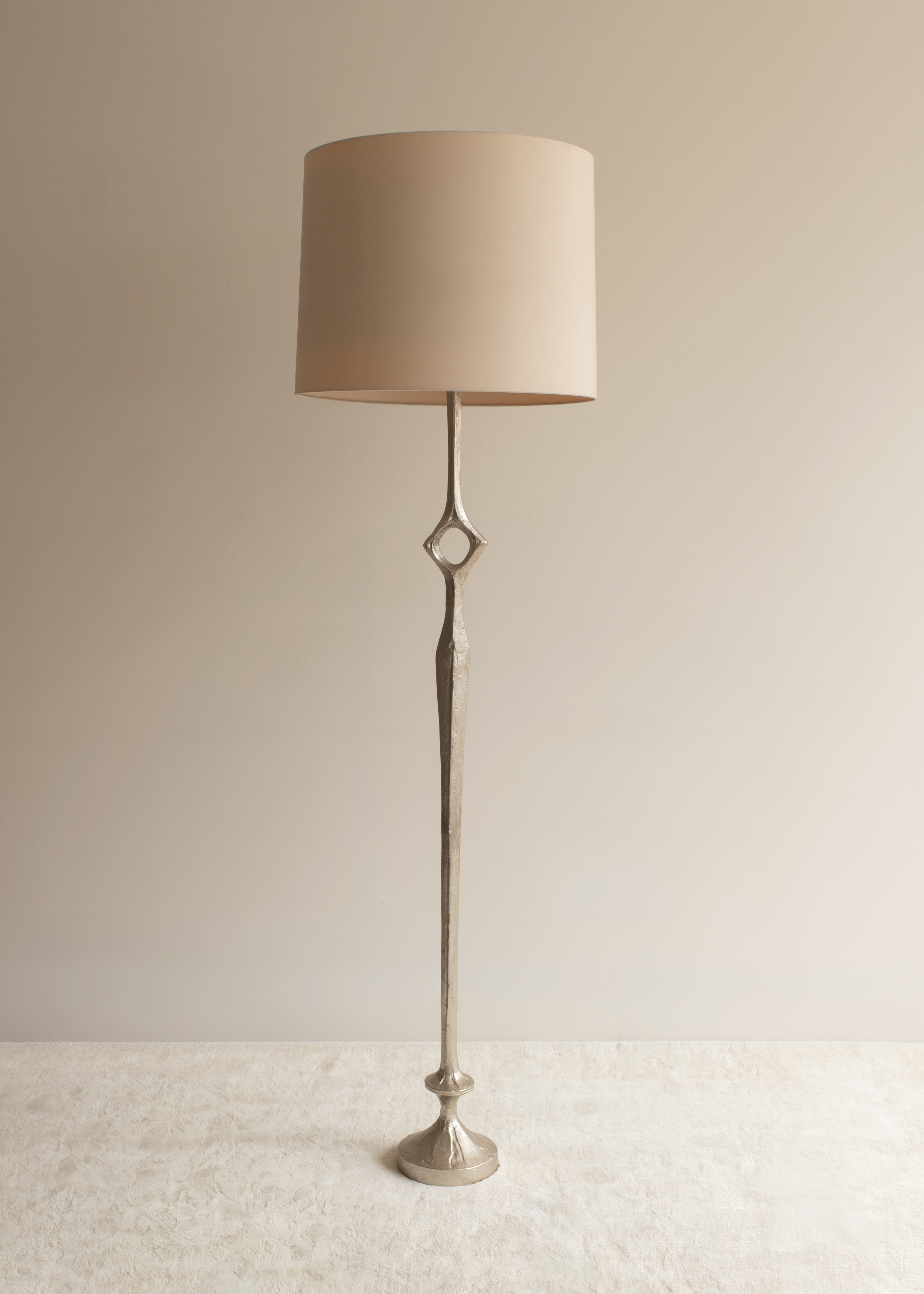 Silver Floor Lamp by Félix Agostini