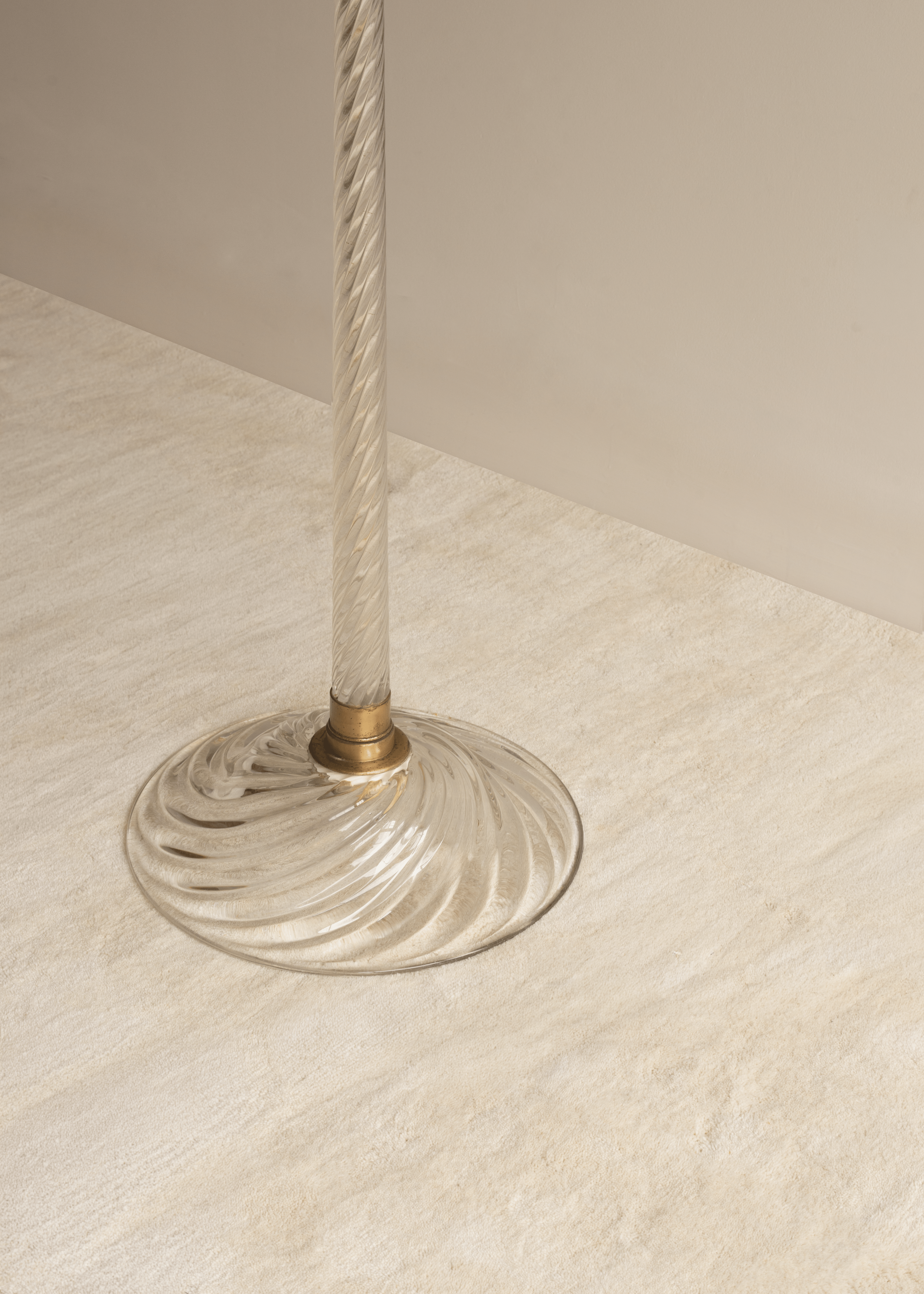 Glass Swirl Floor Lamp by Paolo Venini