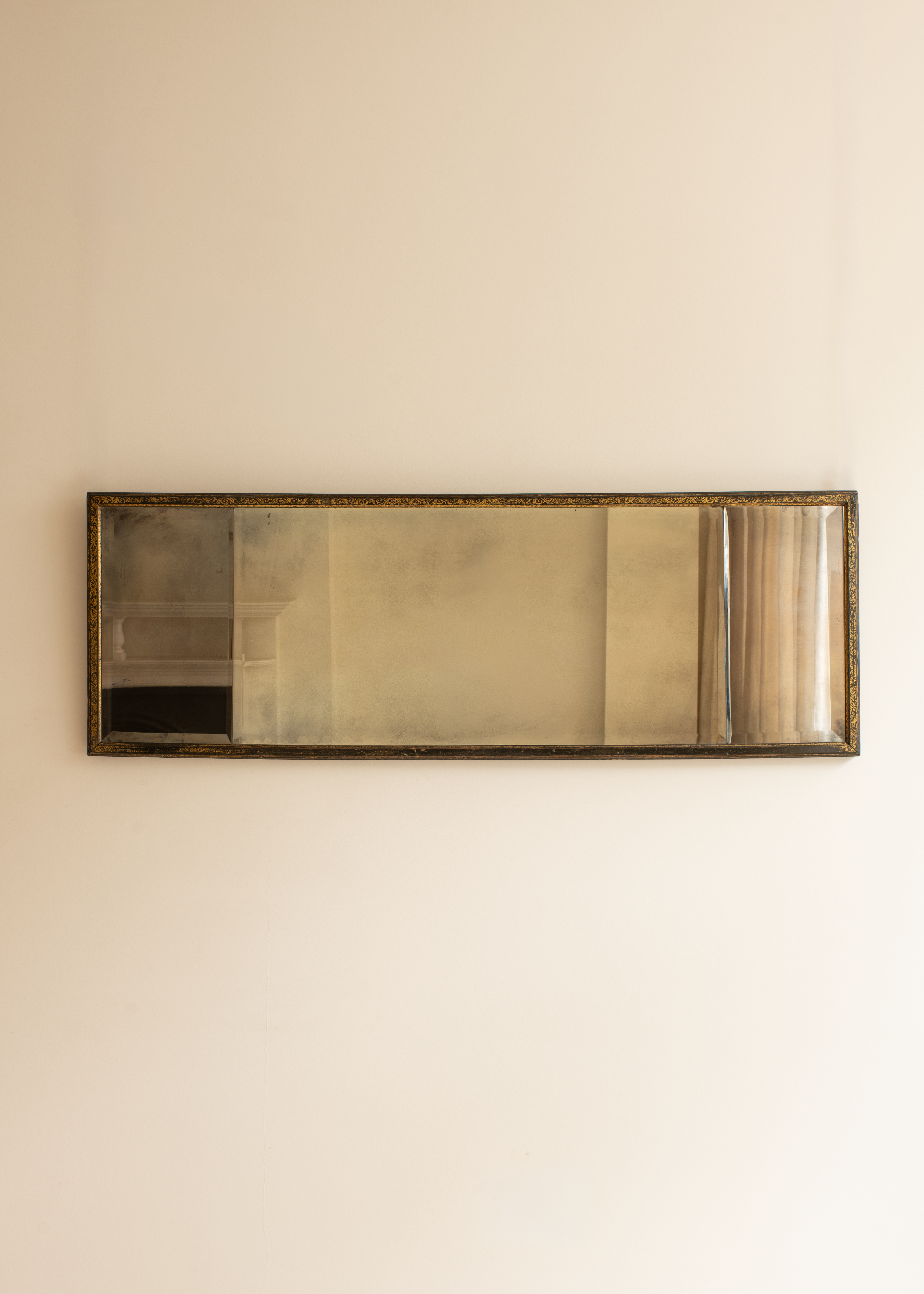 George III Ebony and Gilt Overmantel Mirror