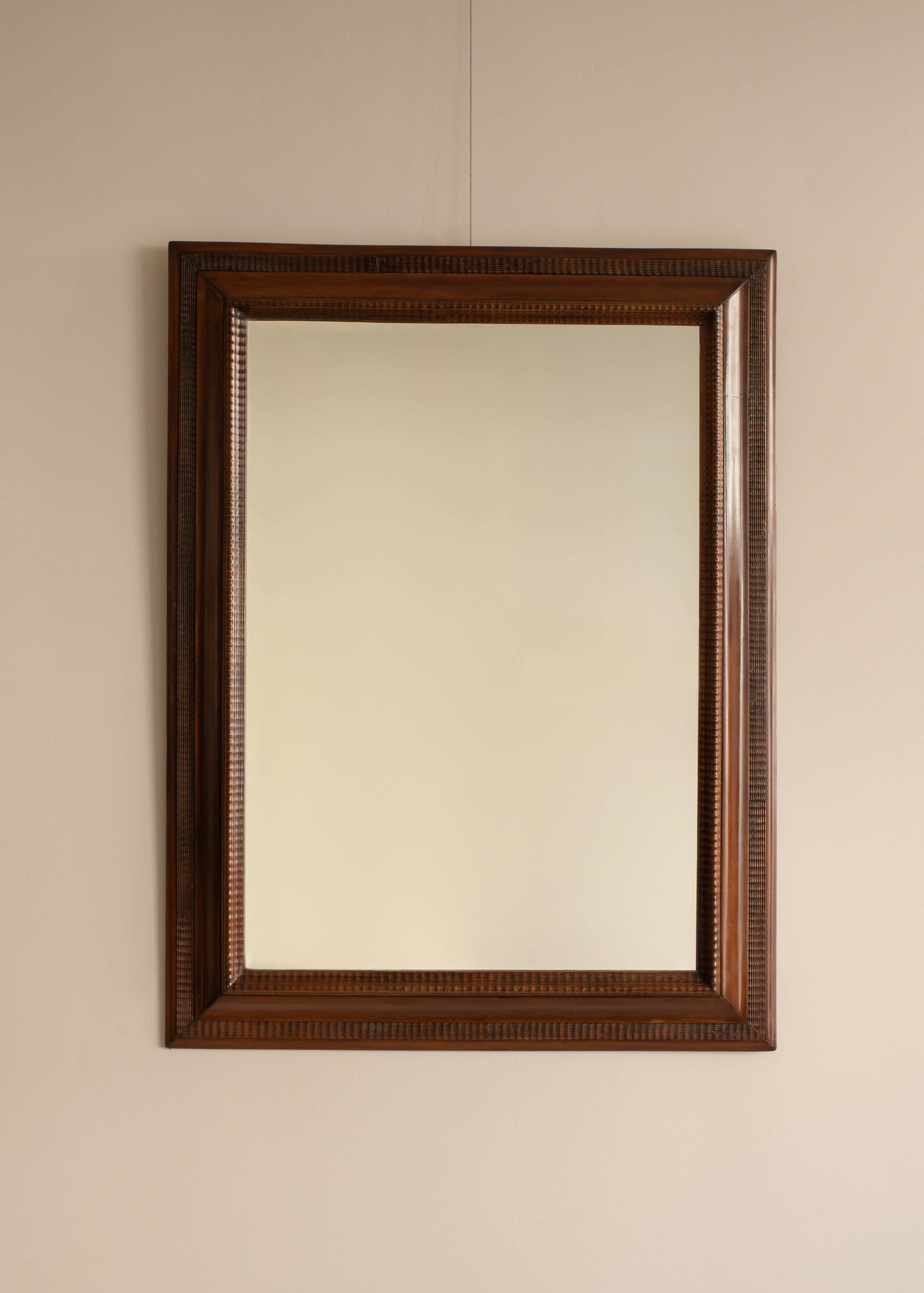 Large Italian Ripple Mirror
