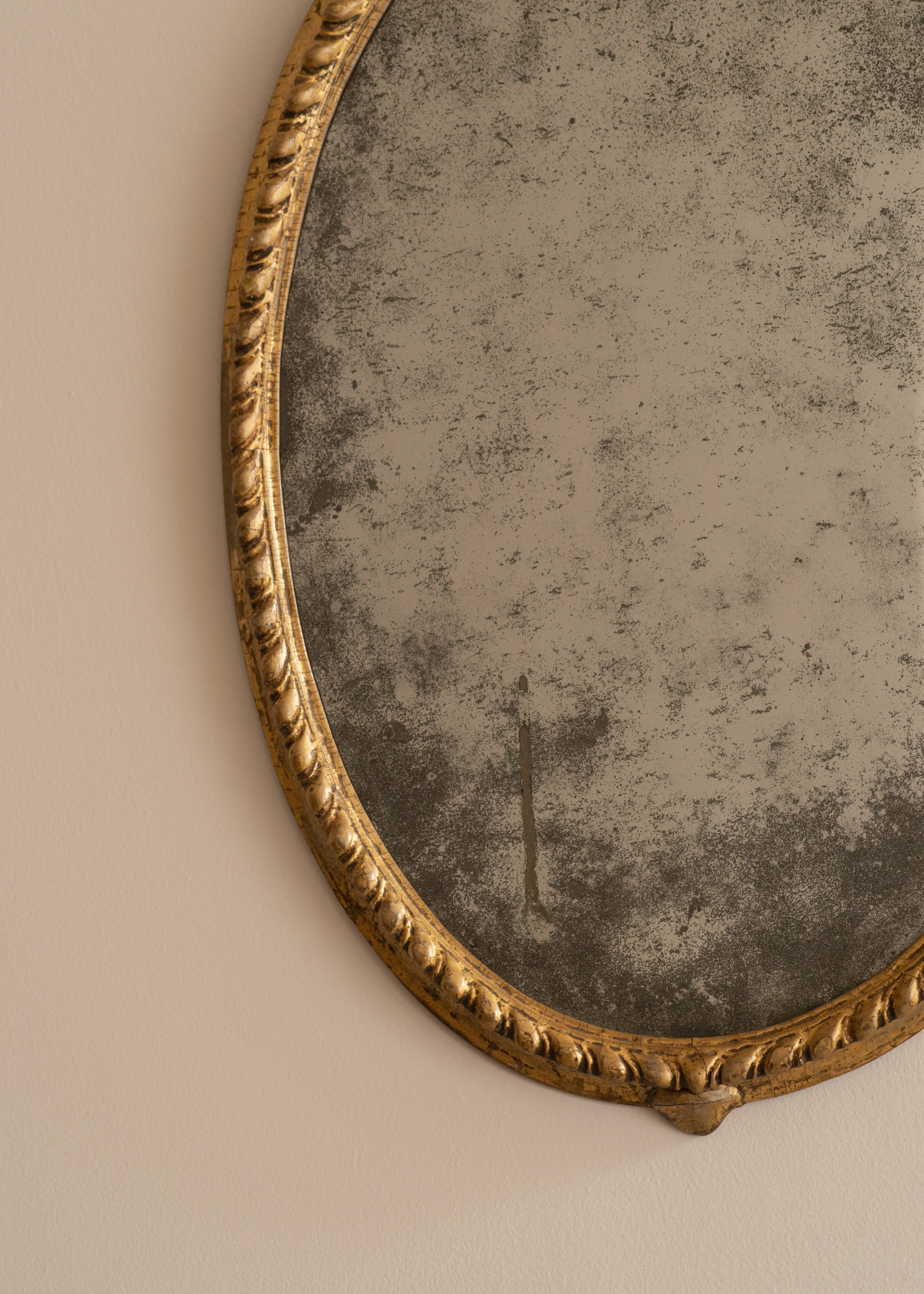 George III Gilt/Gesso Oval Mirror