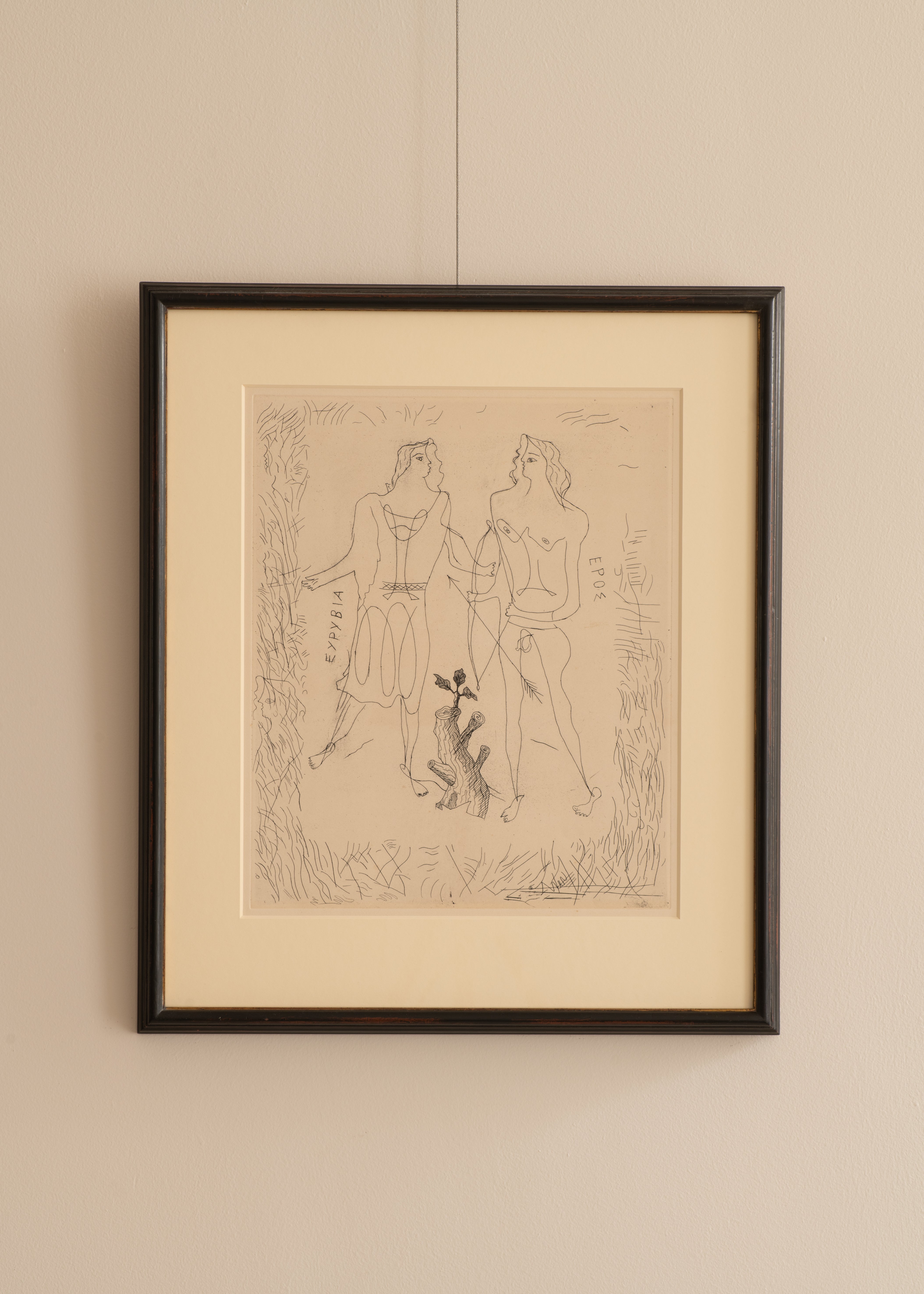 Framed Etching by George Braque