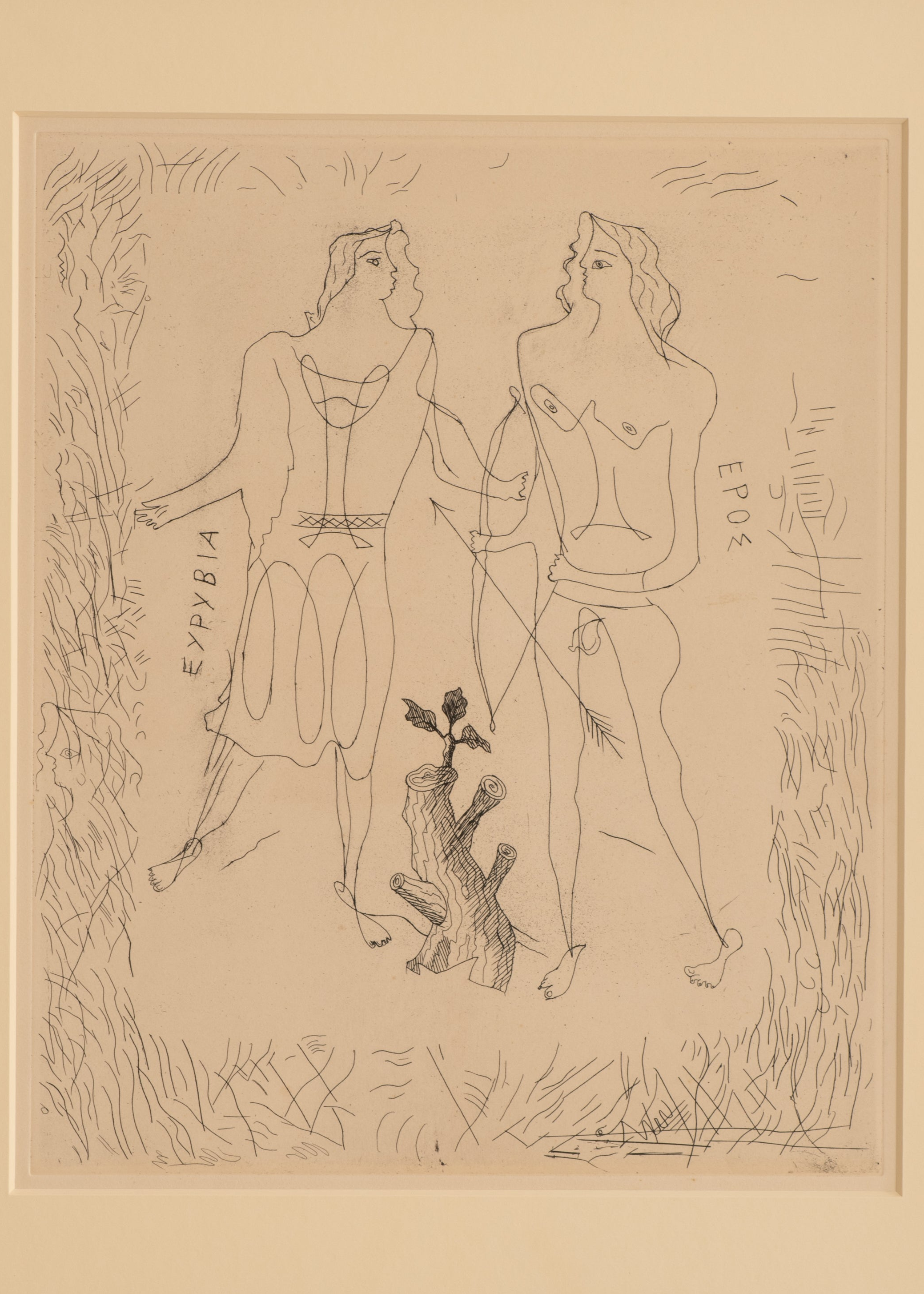 Framed Etching by George Braque