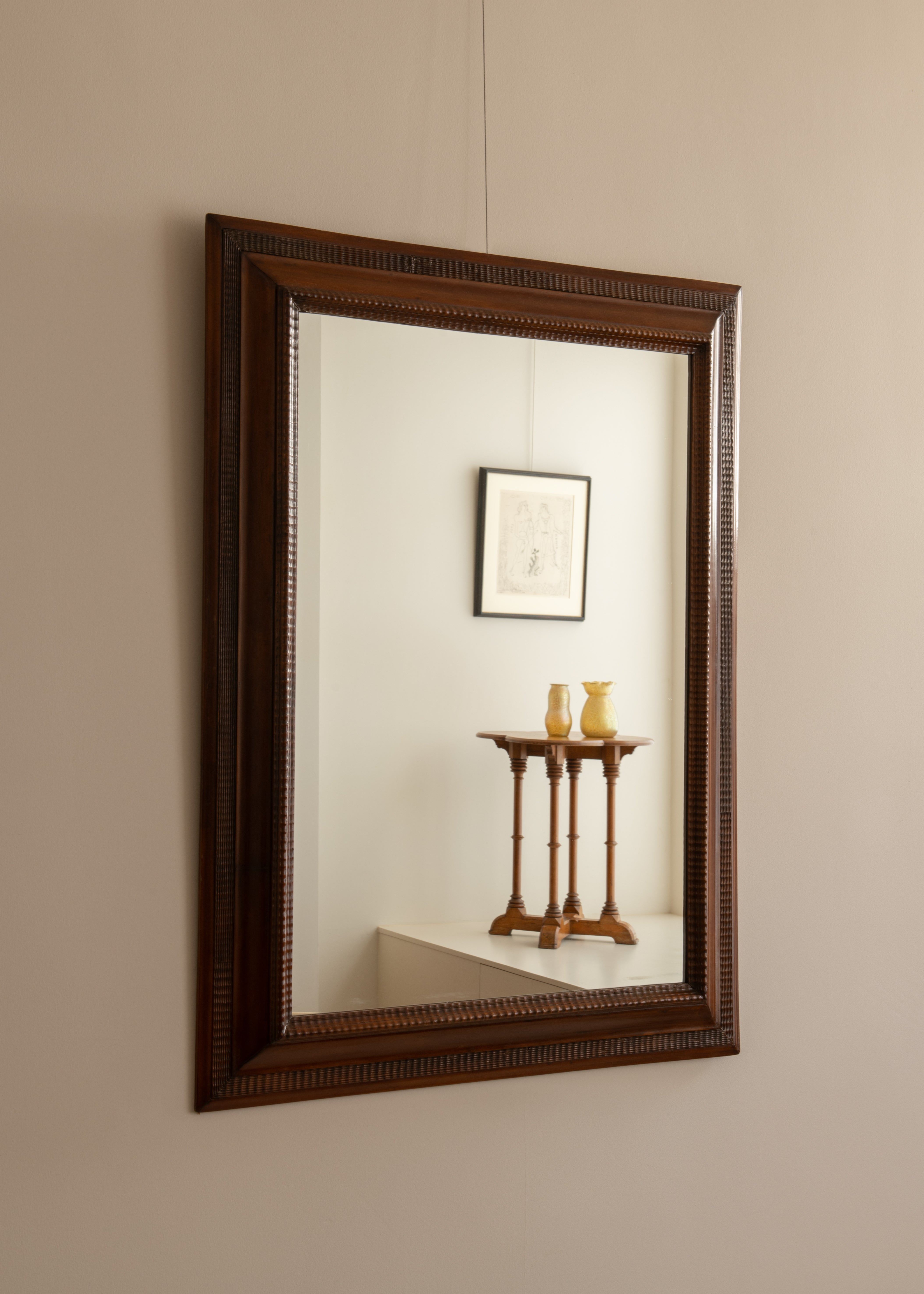 Large Italian Ripple Mirror