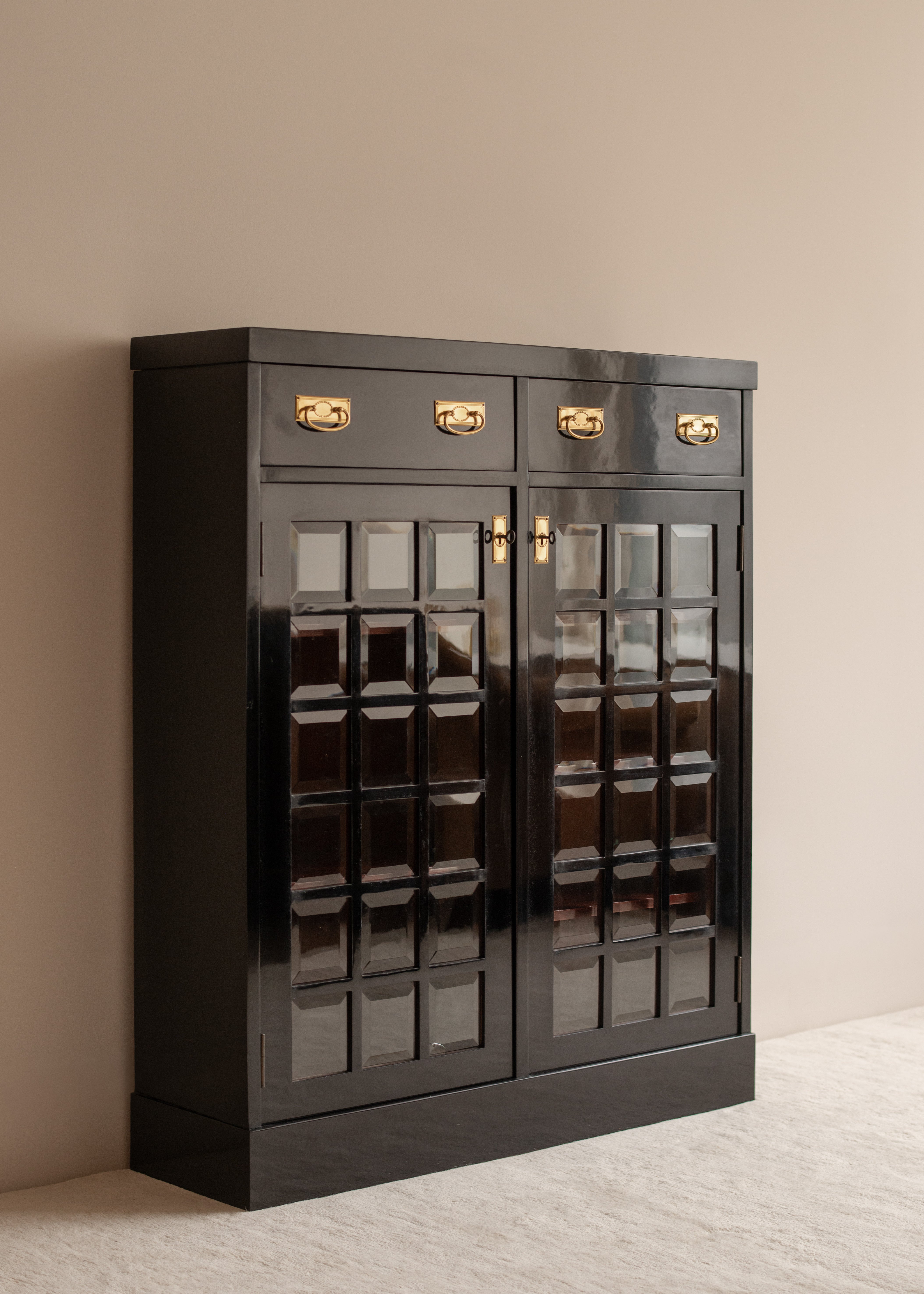 Art Nouveau Glass Cabinet