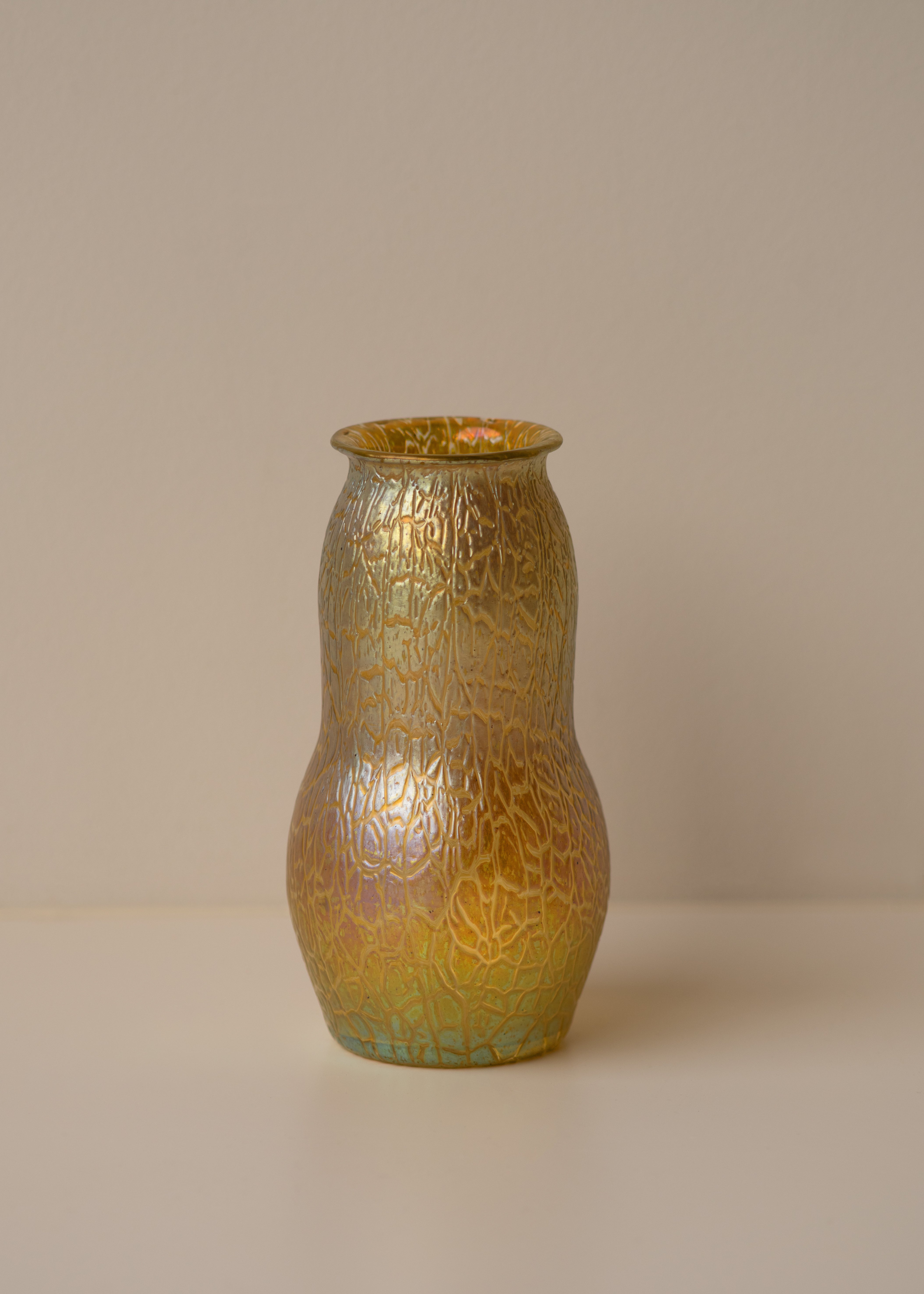 Iridescent Glass Vase By Loetz