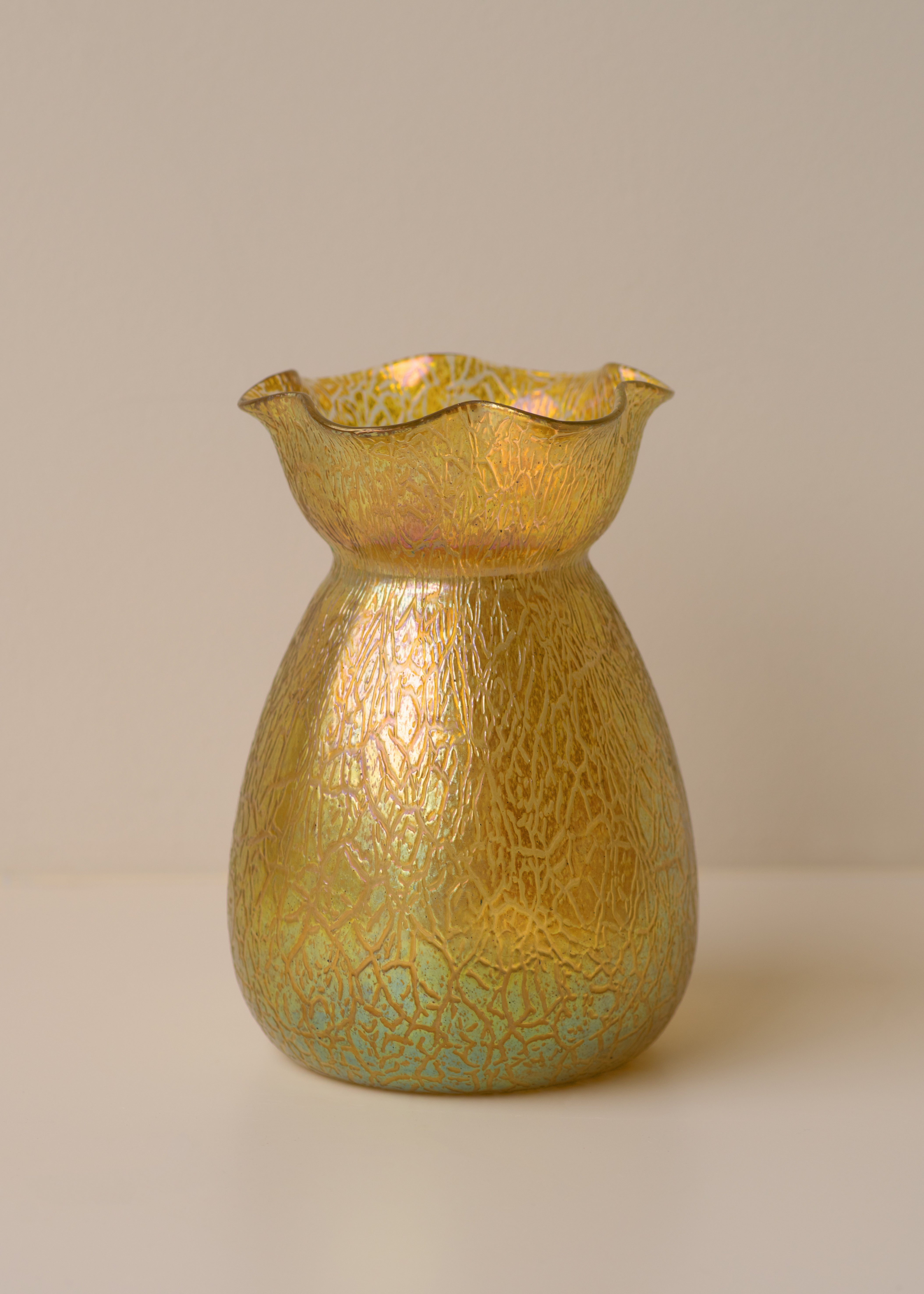 Iridescent Glass Vase By Loetz