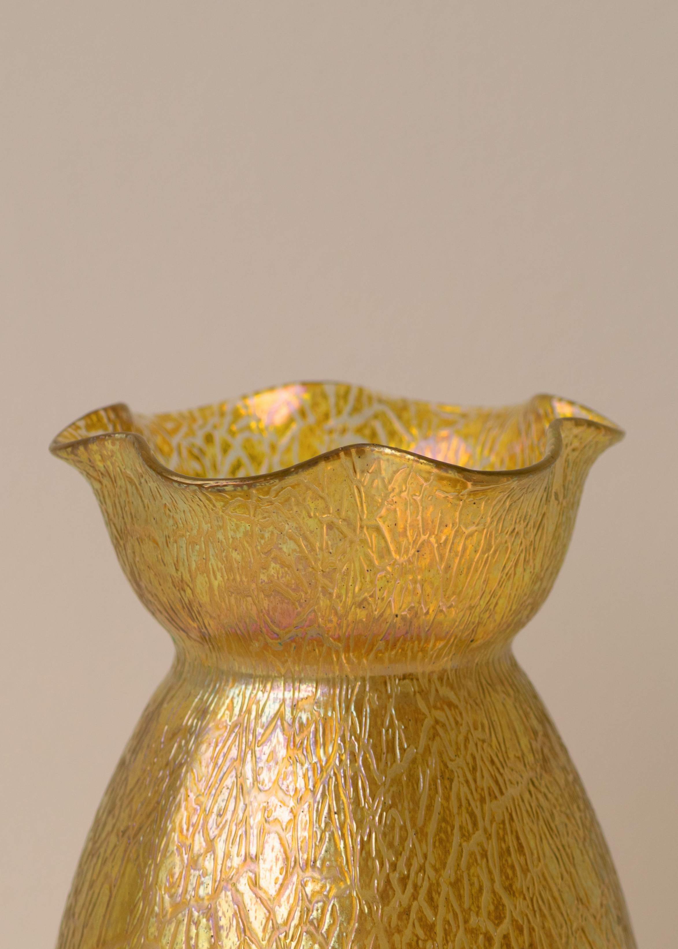 Iridescent Glass Vase By Loetz