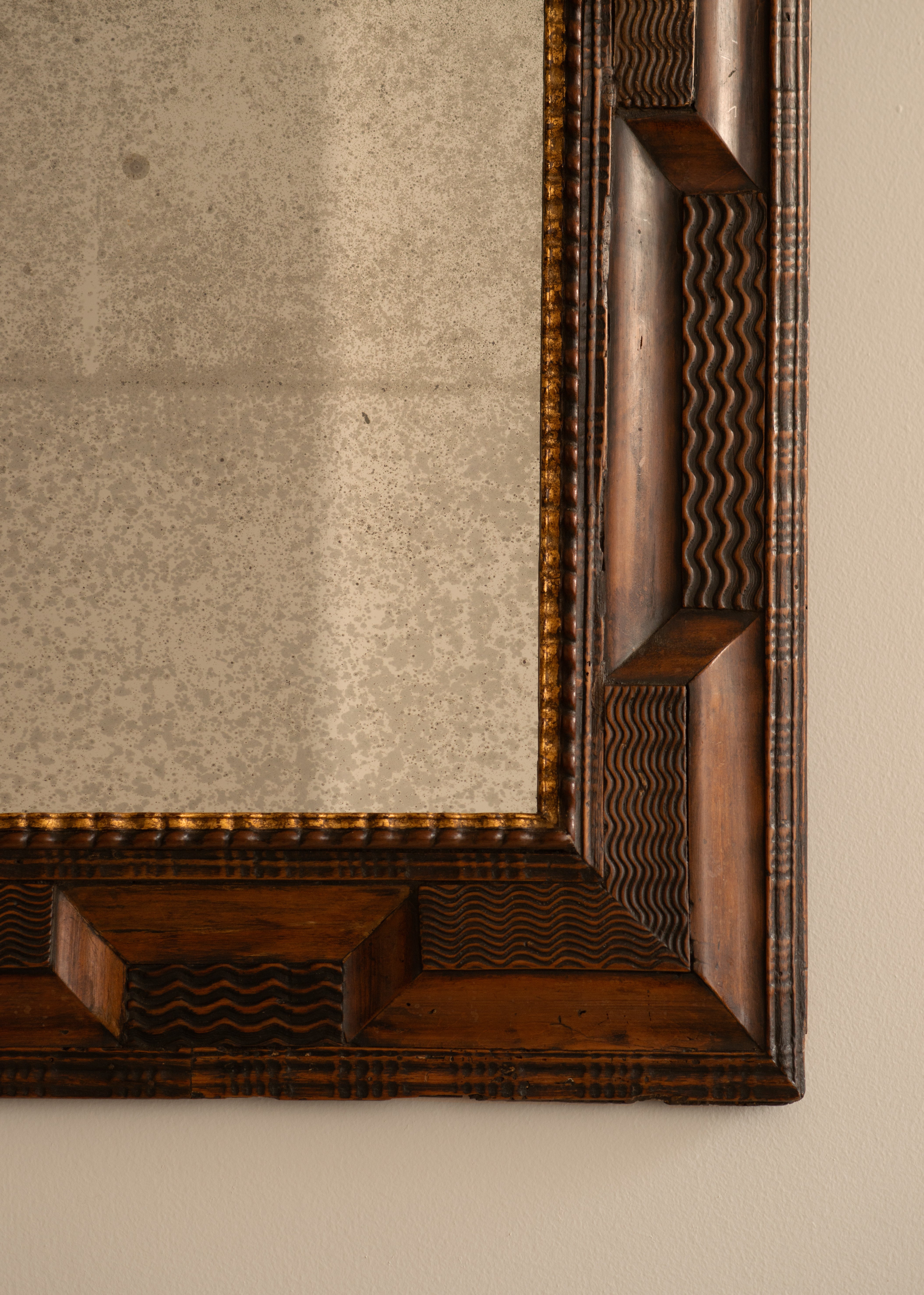 Italian Ripple Frame Mirror